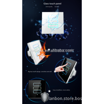 LANBON 2016 hot sale smart WIFI dip switch , 3 gang switch,high technology products .
